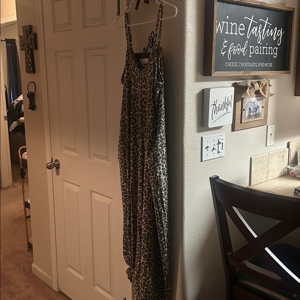 Zenana Outfitters Brown and Black Leopard Print Dress